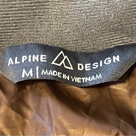 Alpine Design Rust Brown 650 Fill Power Down Puffer Jacket NWT Medium - Picture 3 of 10